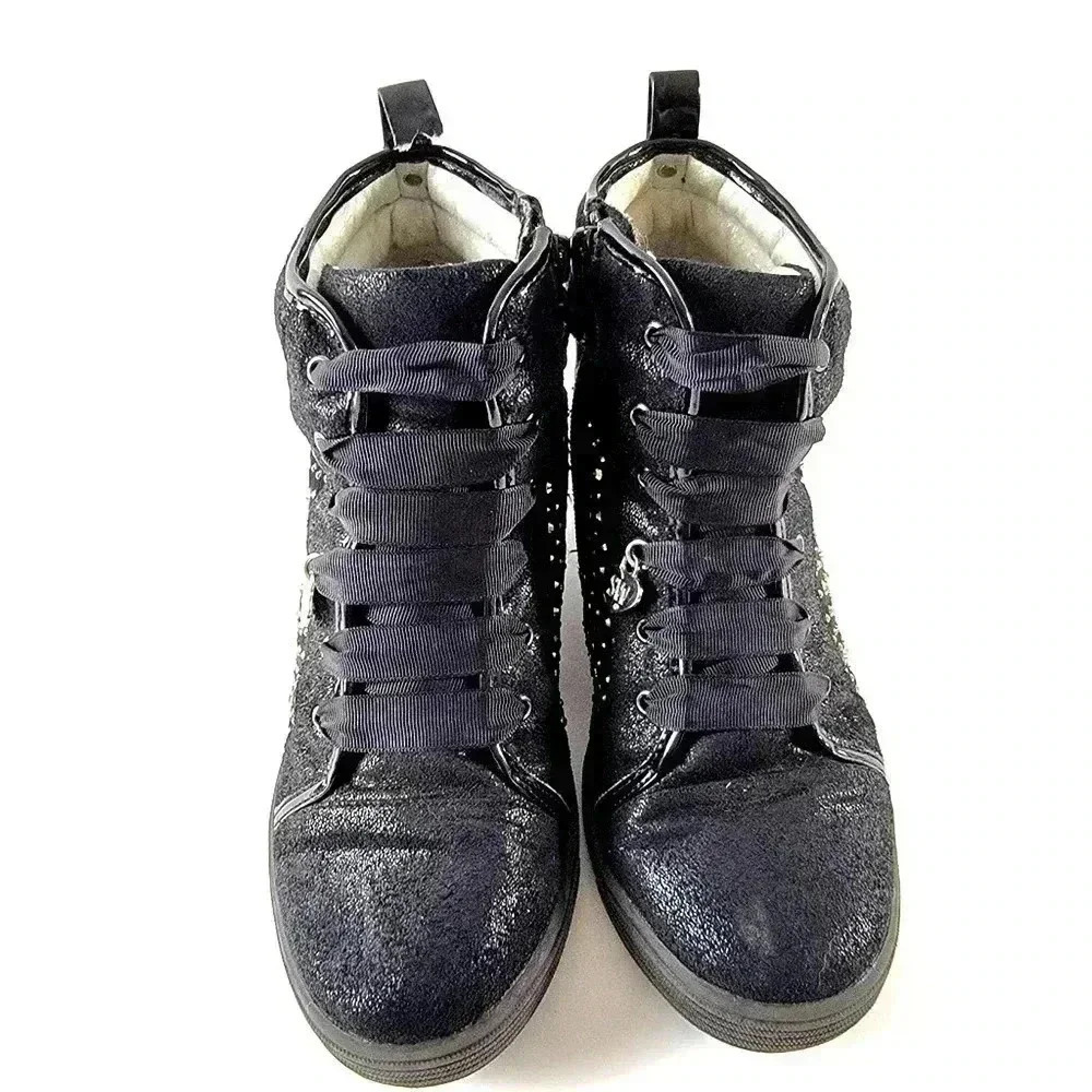 Stuart Weitzman Vance Clare Black Sneaker Shootie Bootie - Picture 3 of 10
